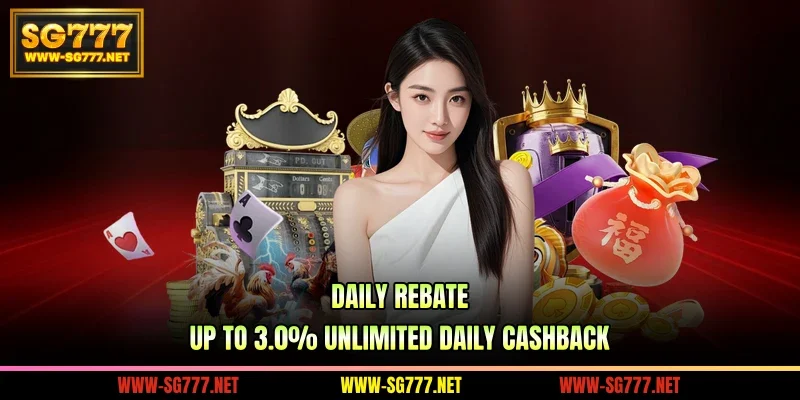 Daily Rebate – Up To 3.0% Unlimited Daily Cashback